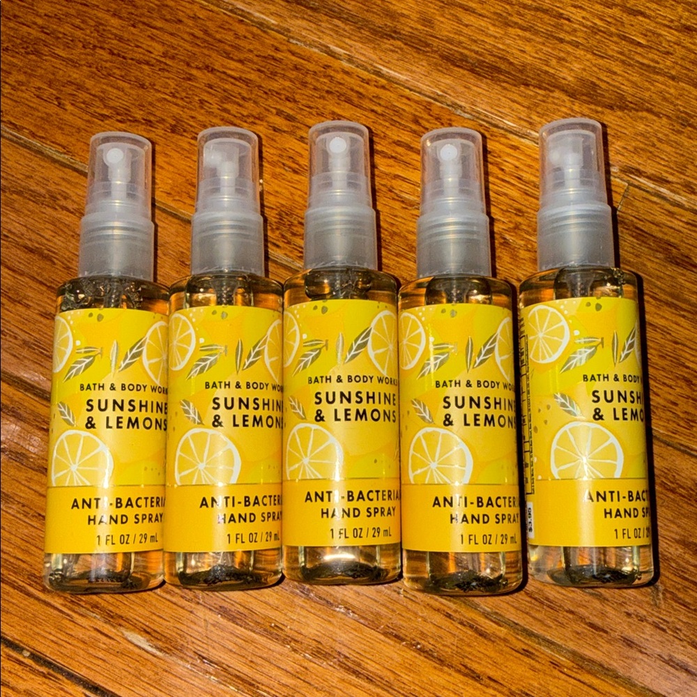 BBW 5pc Sunshine & Lemons Antibacterial hand spray